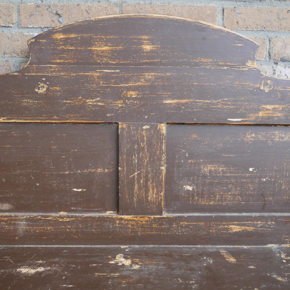 Bruine houten bank - Afbeelding 7