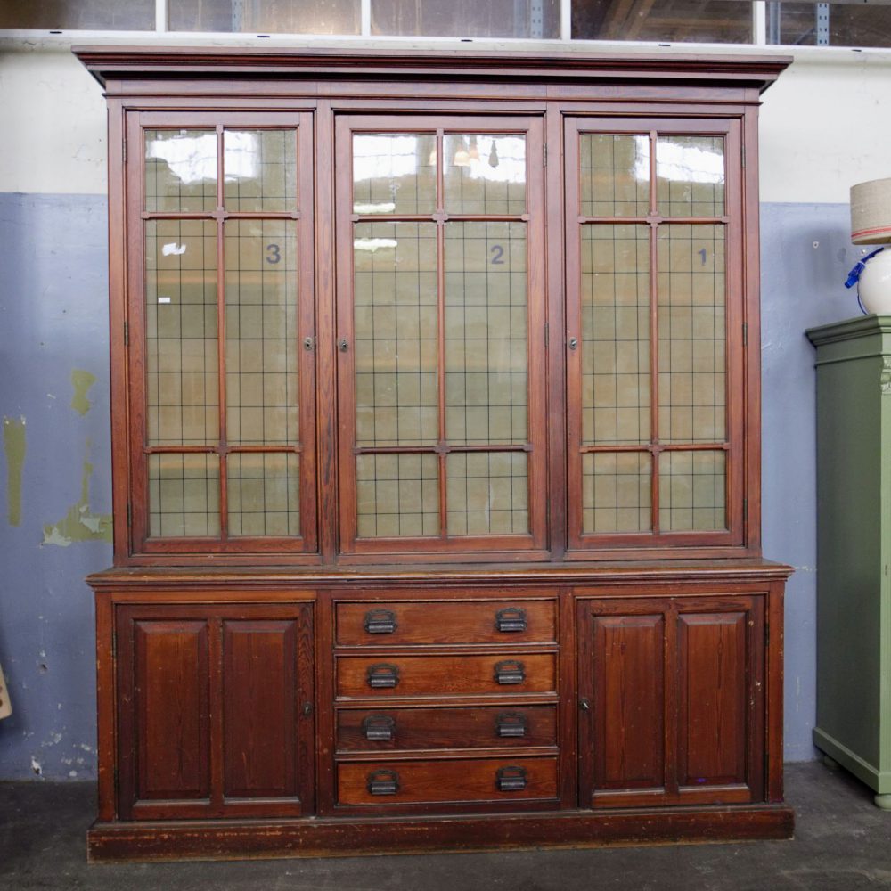 Vintage houten schoolkast - Afbeelding 5