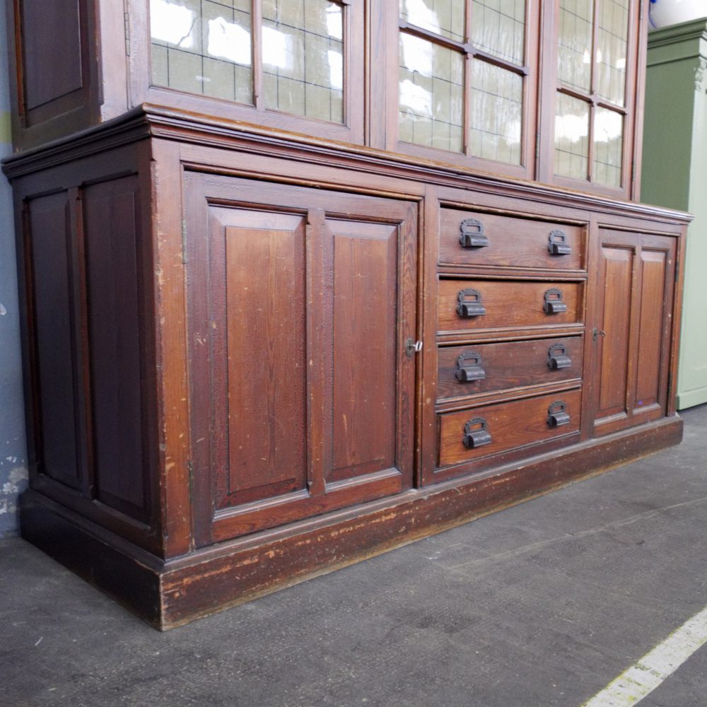 Vintage houten schoolkast - Afbeelding 3