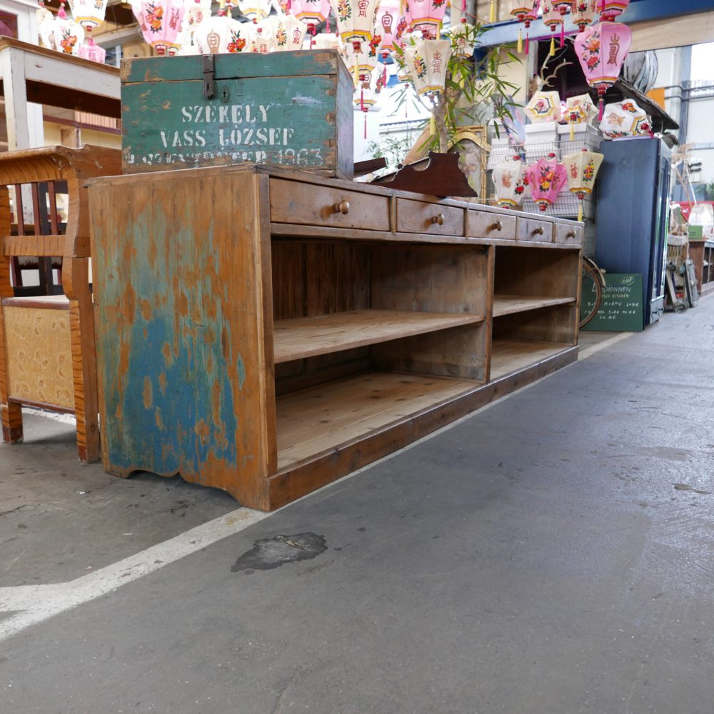 Vintage houten toog - Afbeelding 4