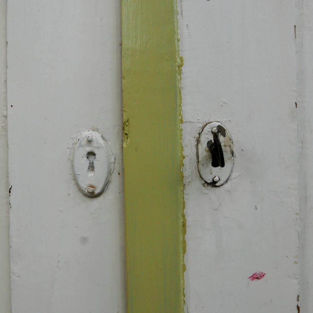 Brocante wit groene commode - Afbeelding 3