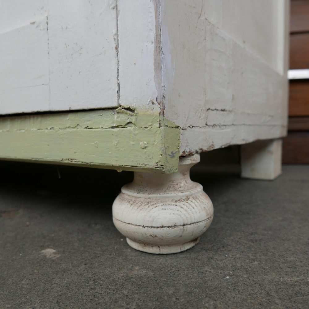 Brocante wit groene commode - Afbeelding 5