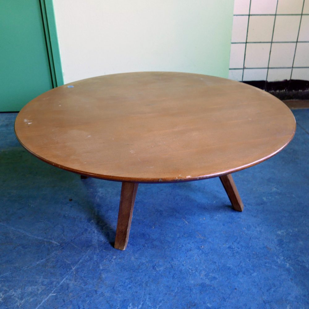 ronde retro salontafel