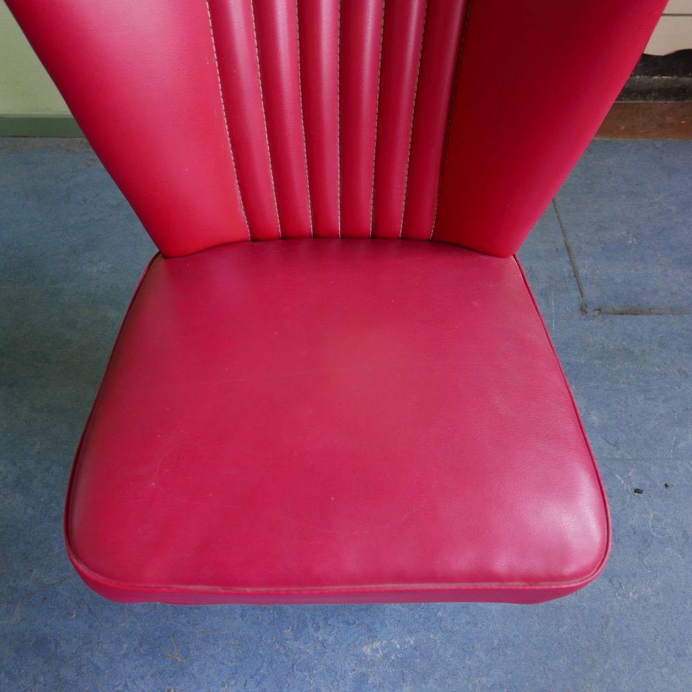 Rode vintage cocktail stoel