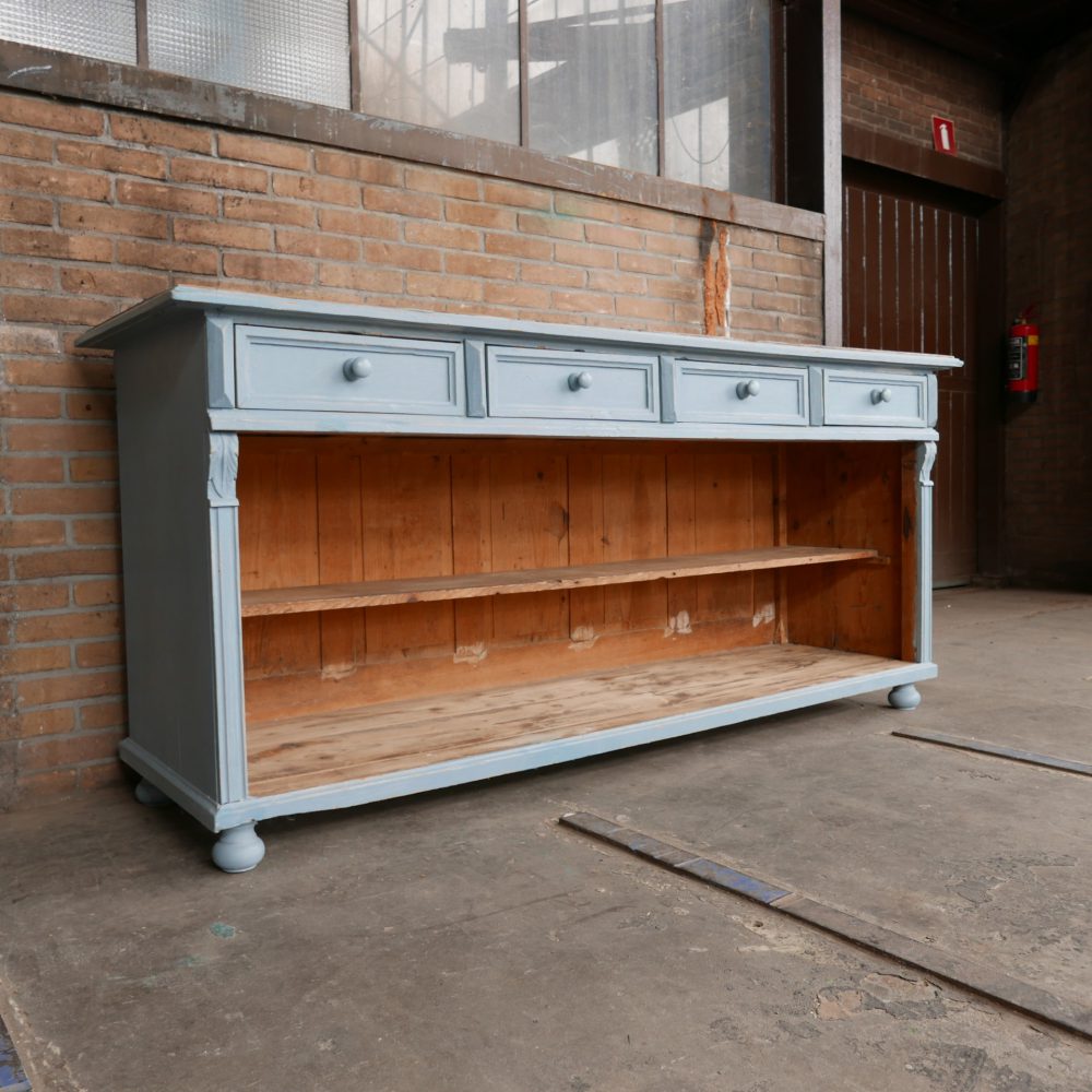 Grijze open dressoir