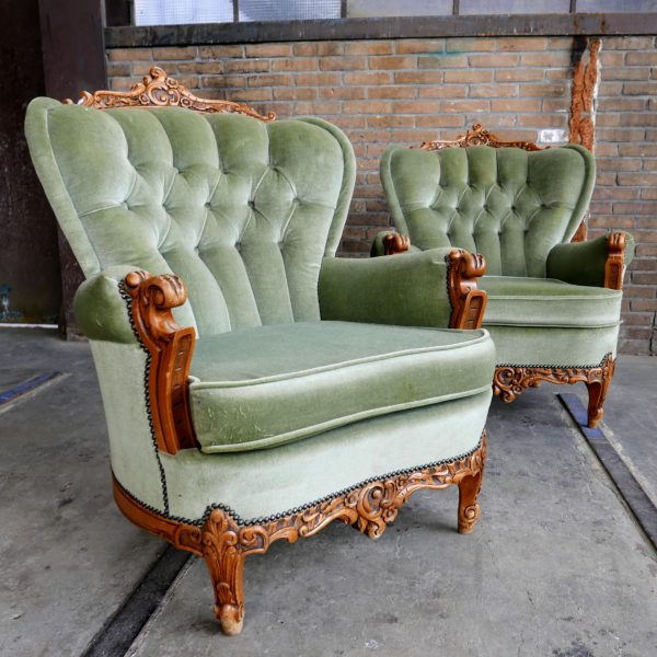 Barok stoelen fauteuil leunstoel
