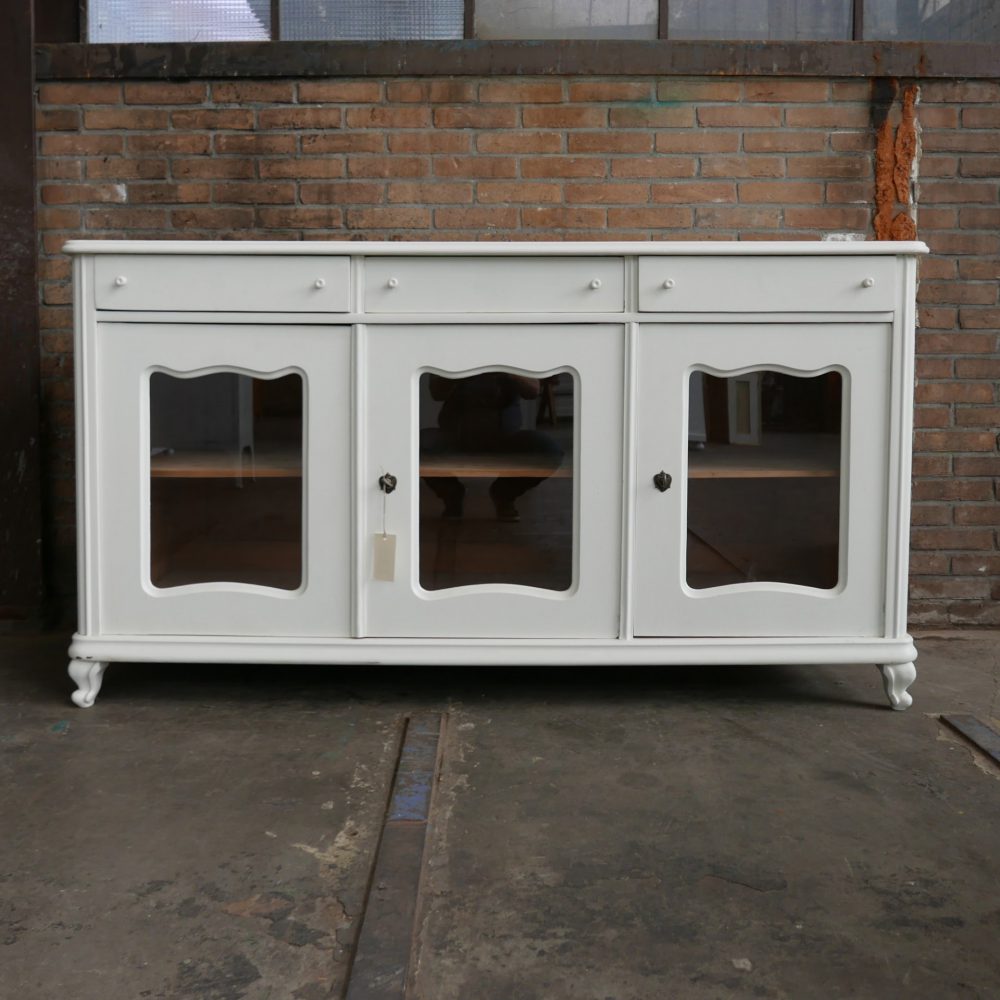 Brocante wit dressoir commode