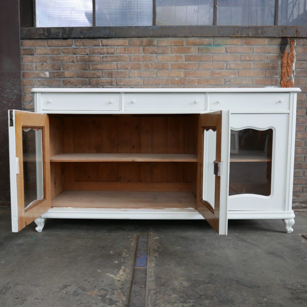 Brocante wit dressoir commode