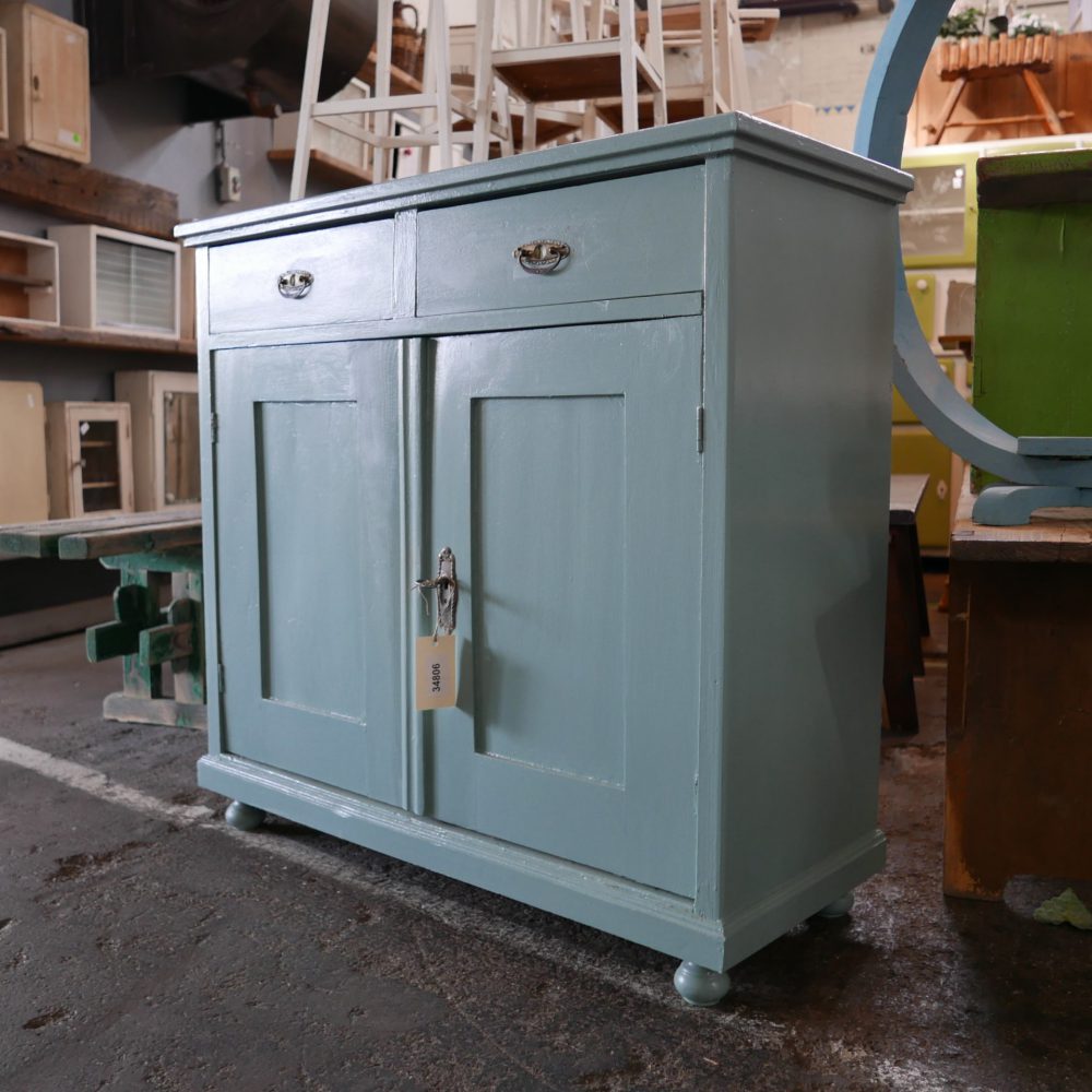 Turquoise commode