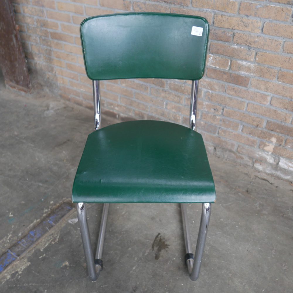 Groene retro stoel