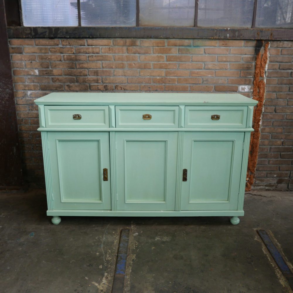 Mintgroen dressoir commode