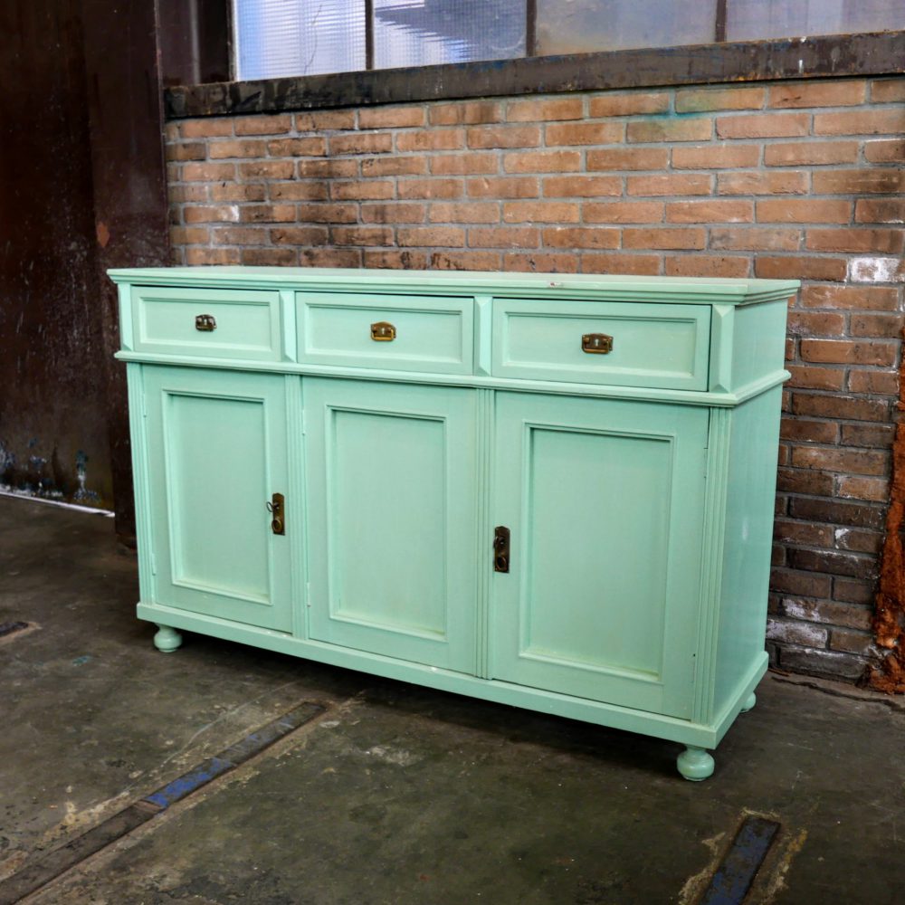 Mintgroen dressoir commode