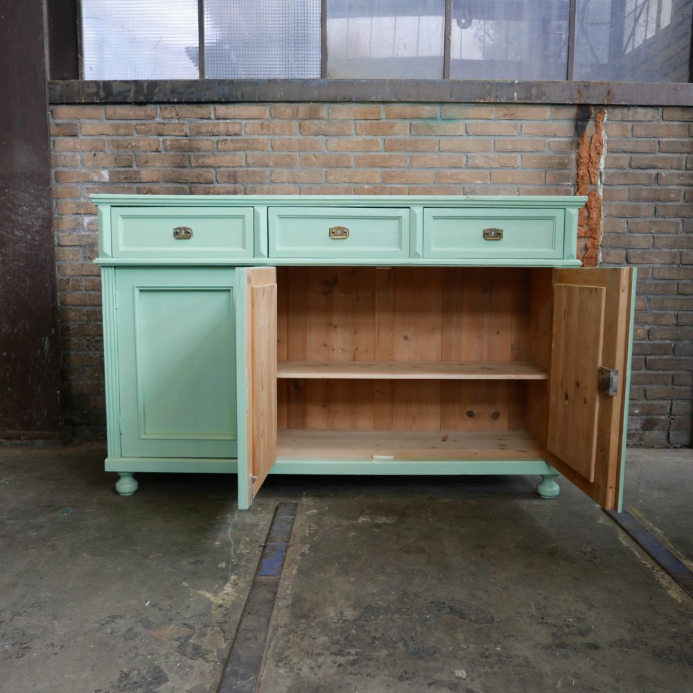 Mintgroen dressoir commode