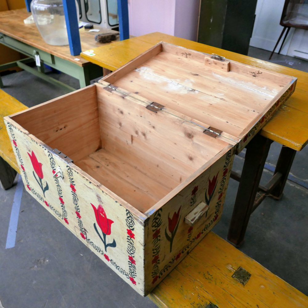 Brocante beschilderde kist - Afbeelding 9