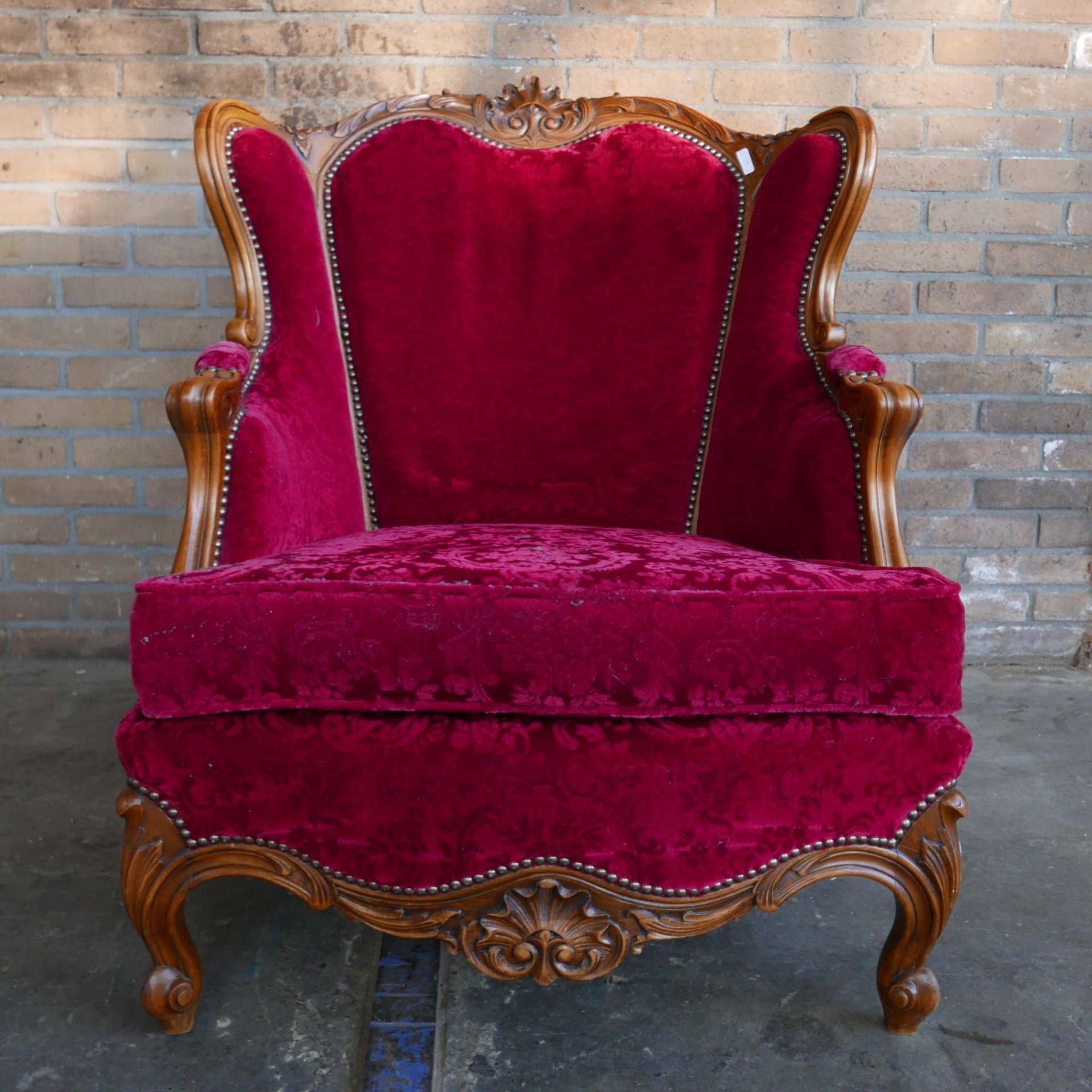 Rode barok fauteuil » Dijk &
