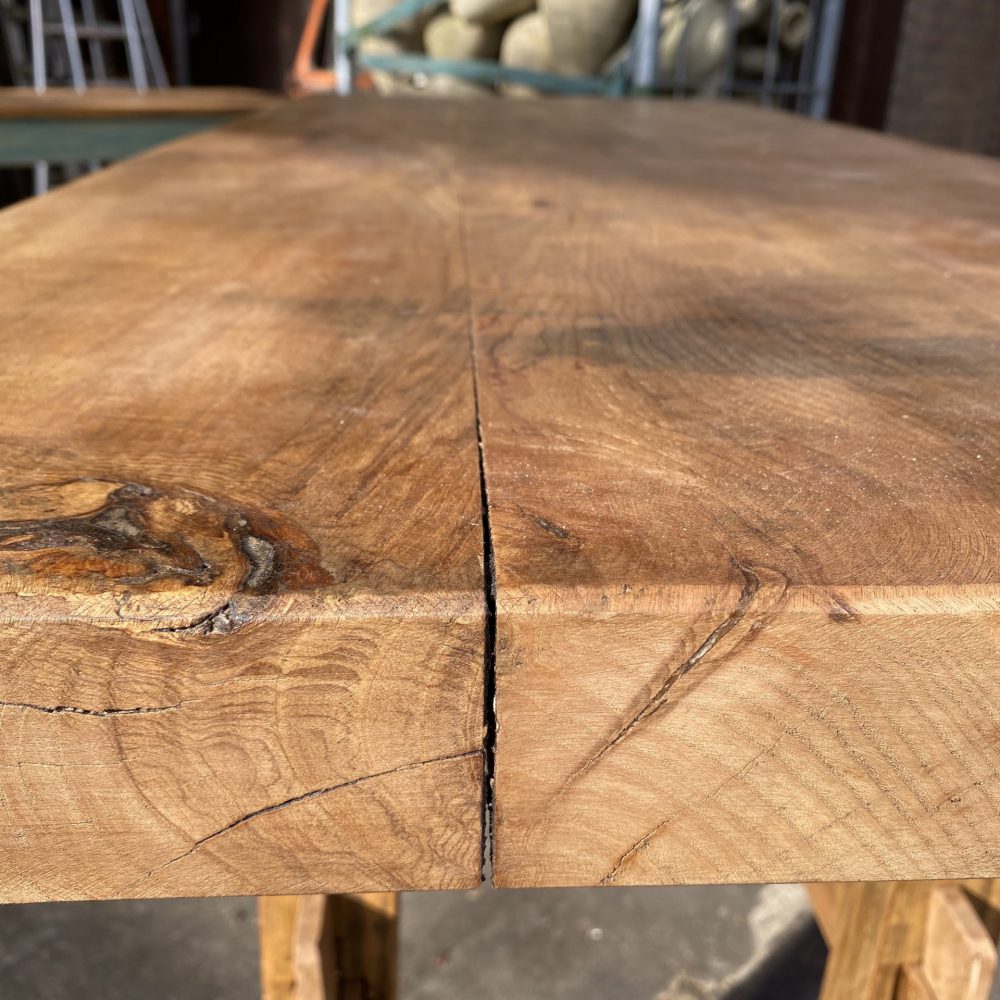 Houten werktafel