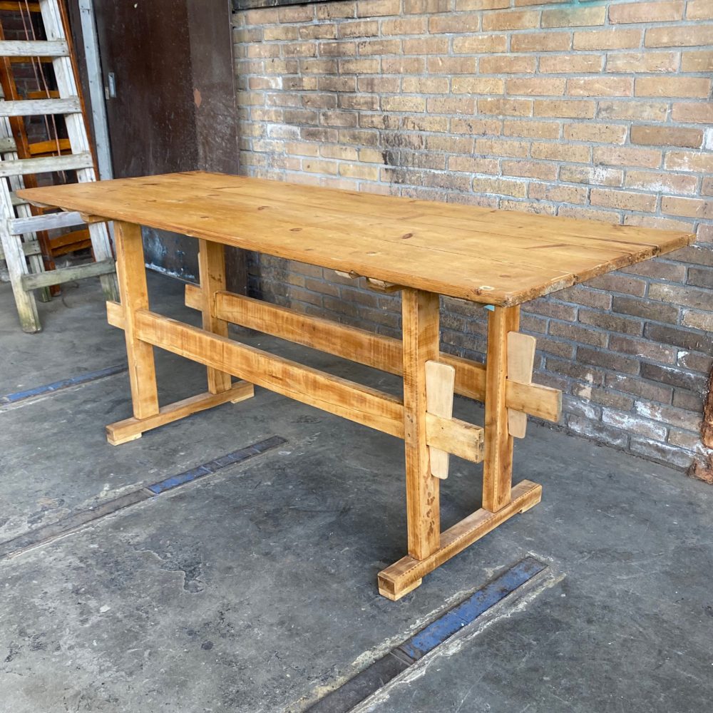 Houten werktafel eettafel