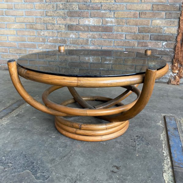 Retro rotan salontafel
