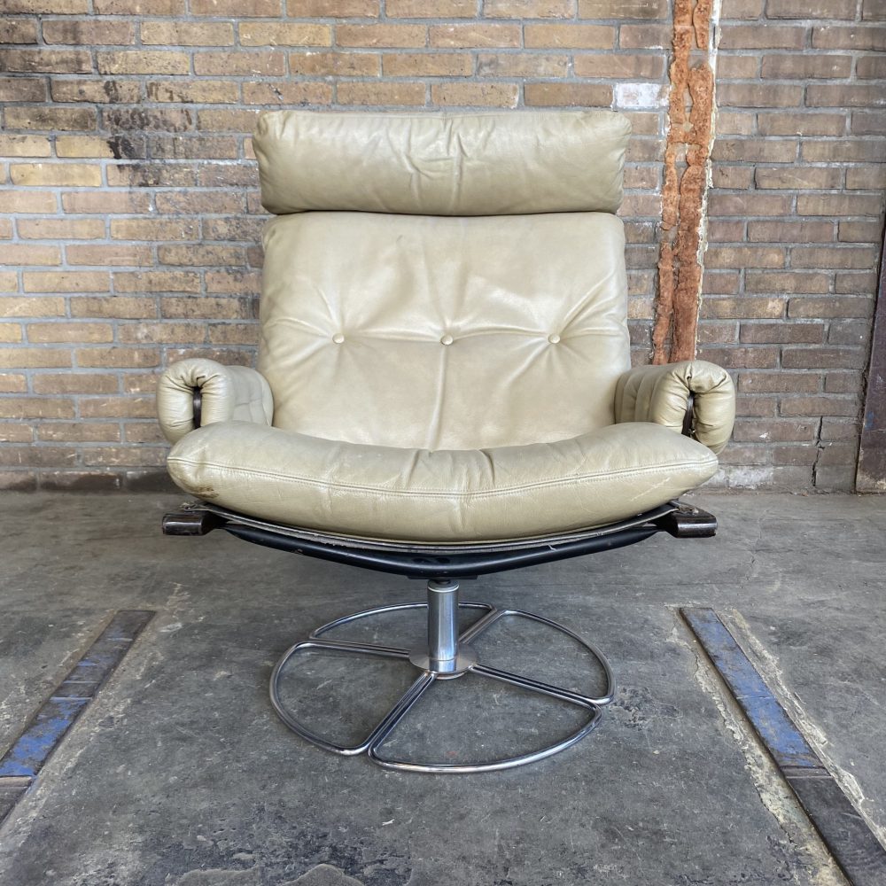 Leren draaifauteuil draaistoel