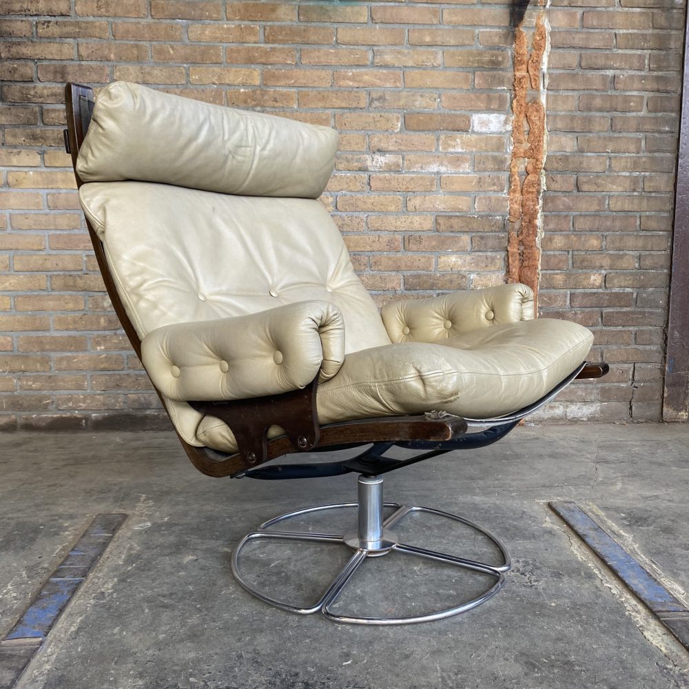 Leren draaifauteuil draaistoel