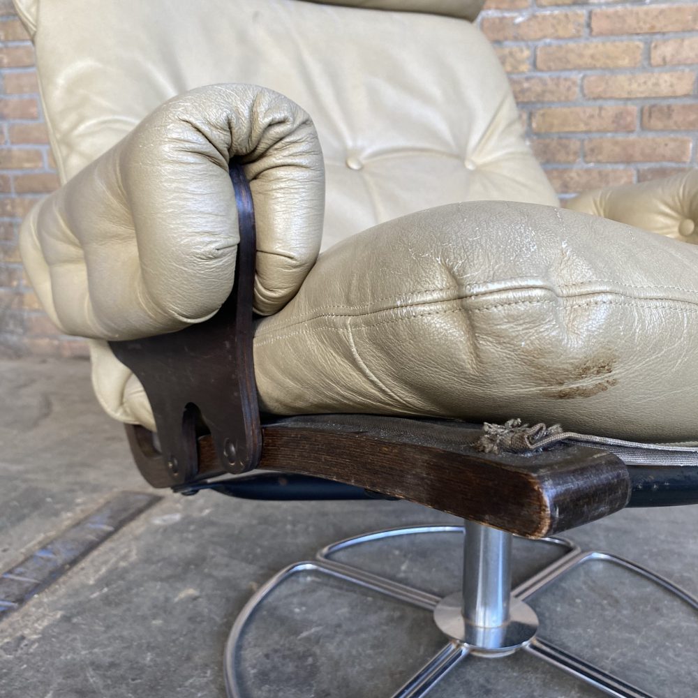 Leren draaifauteuil draaistoel