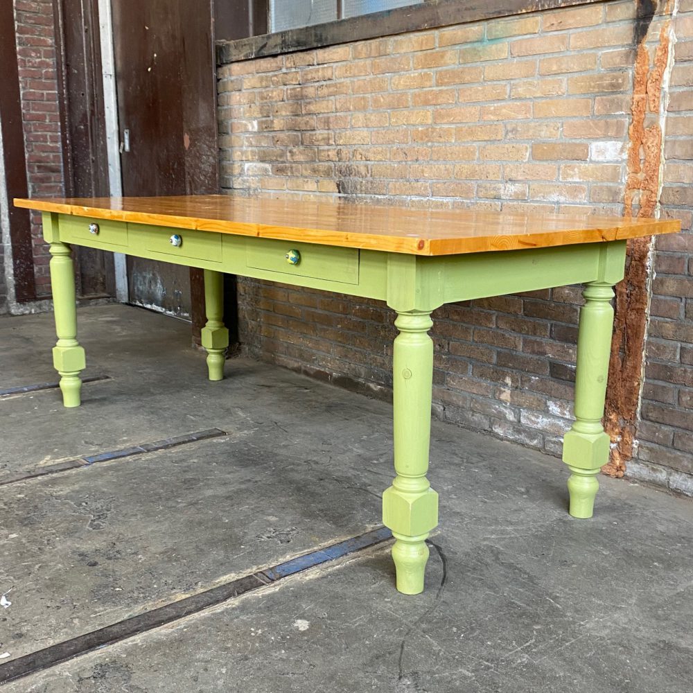 Groene eettafel