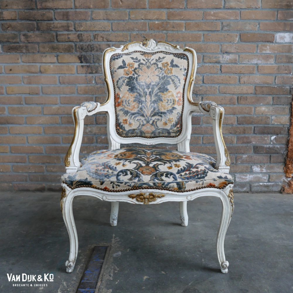 Barok stoel fauteuil Louis XV