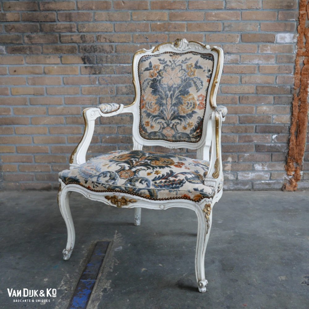 Barok stoel fauteuil Louis XV