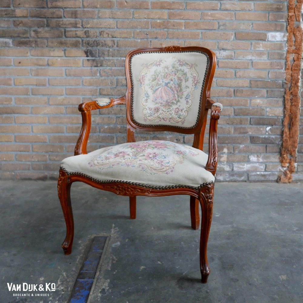 Barok stoel fauteuil Louis XV