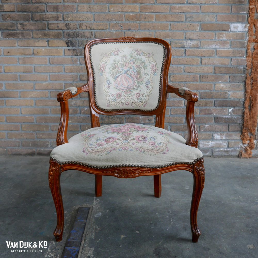 Barok stoel fauteuil Louis XV