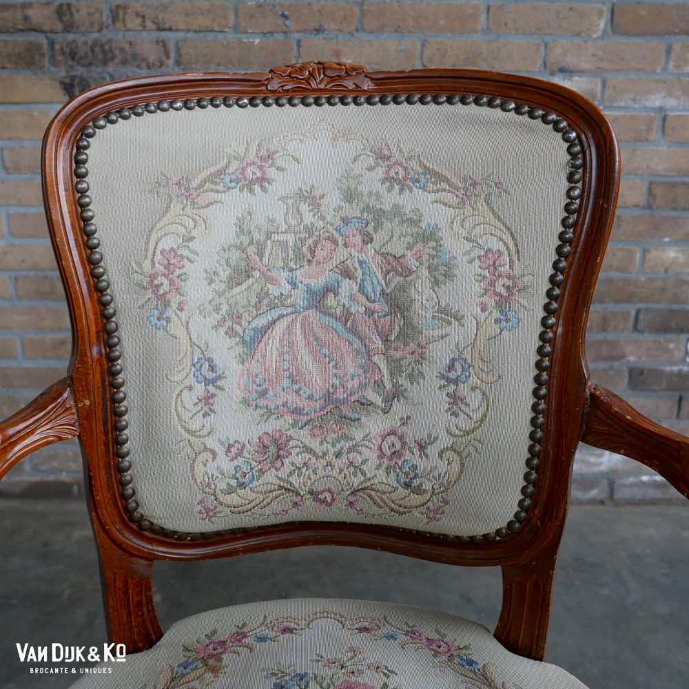 Barok stoel fauteuil Louis XV