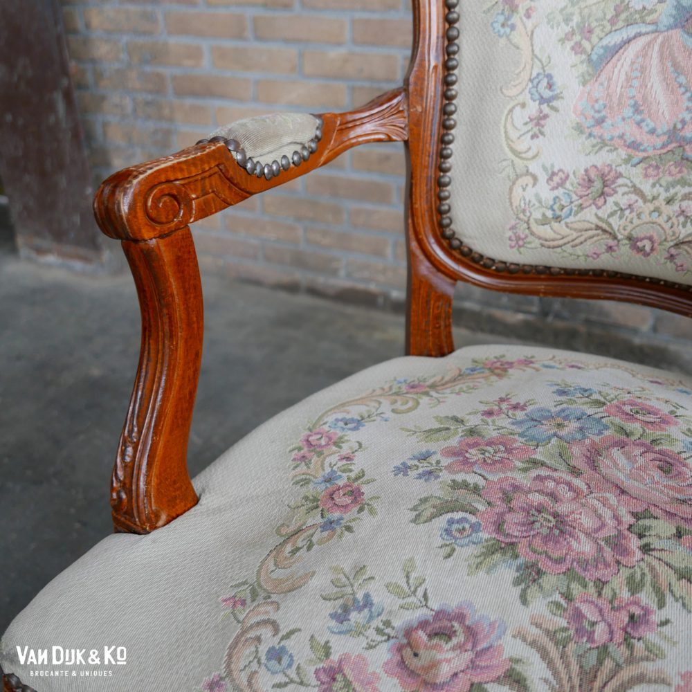 Barok stoel fauteuil Louis XV