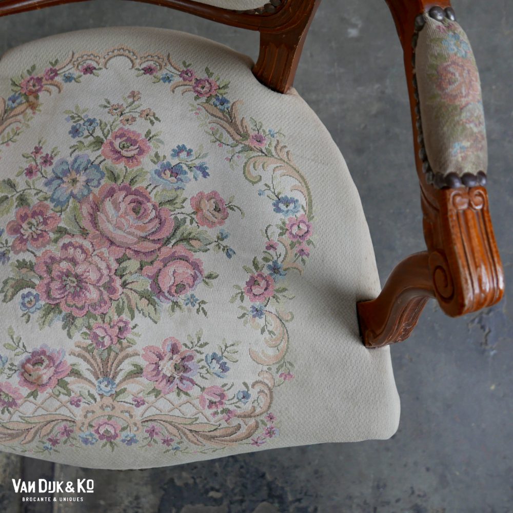 Barok stoel fauteuil Louis XV