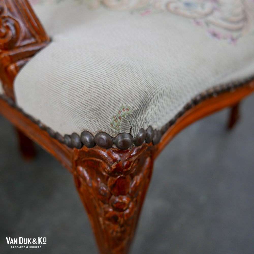 Barok stoel fauteuil Louis XV