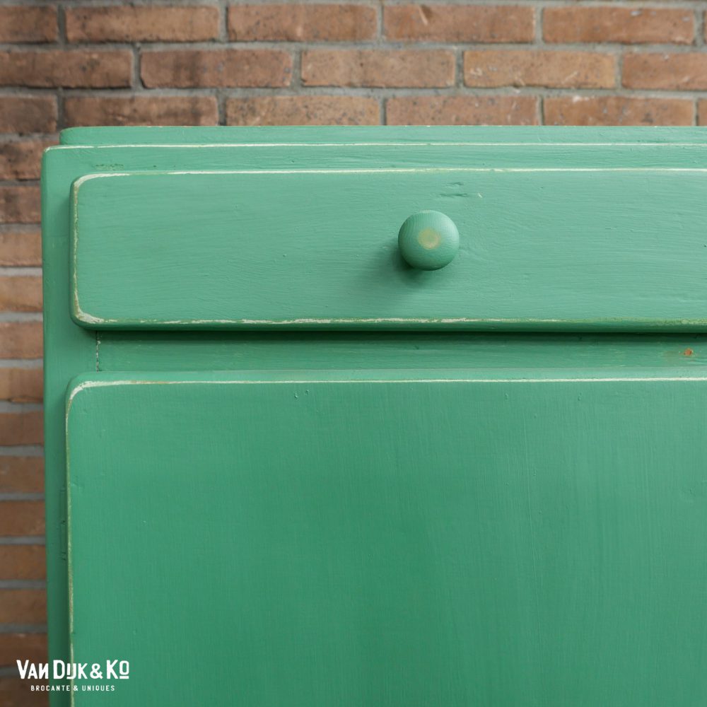 vintage groene ladekast