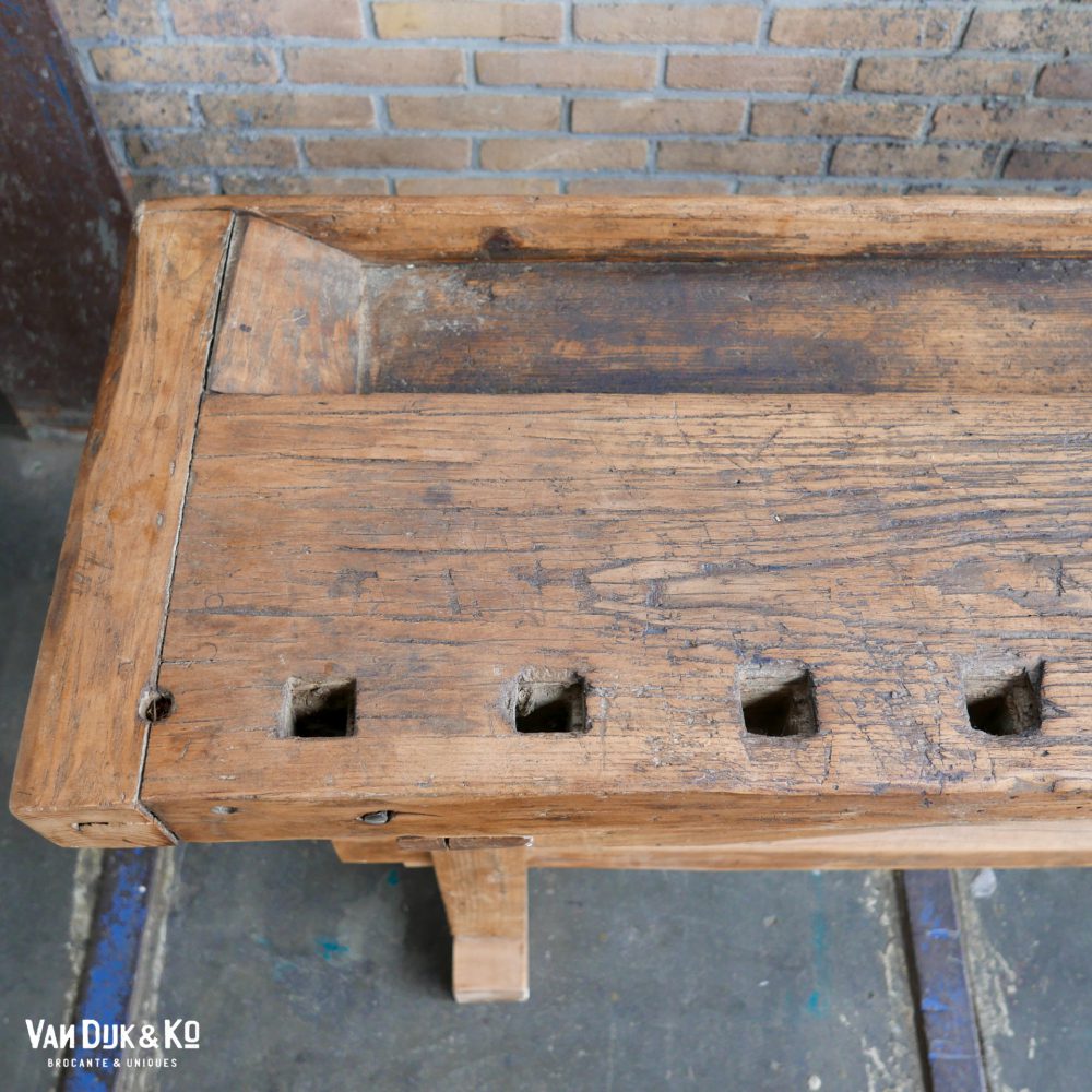 vintage houten werktafel