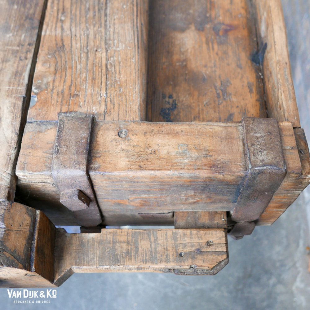 vintage houten werktafel