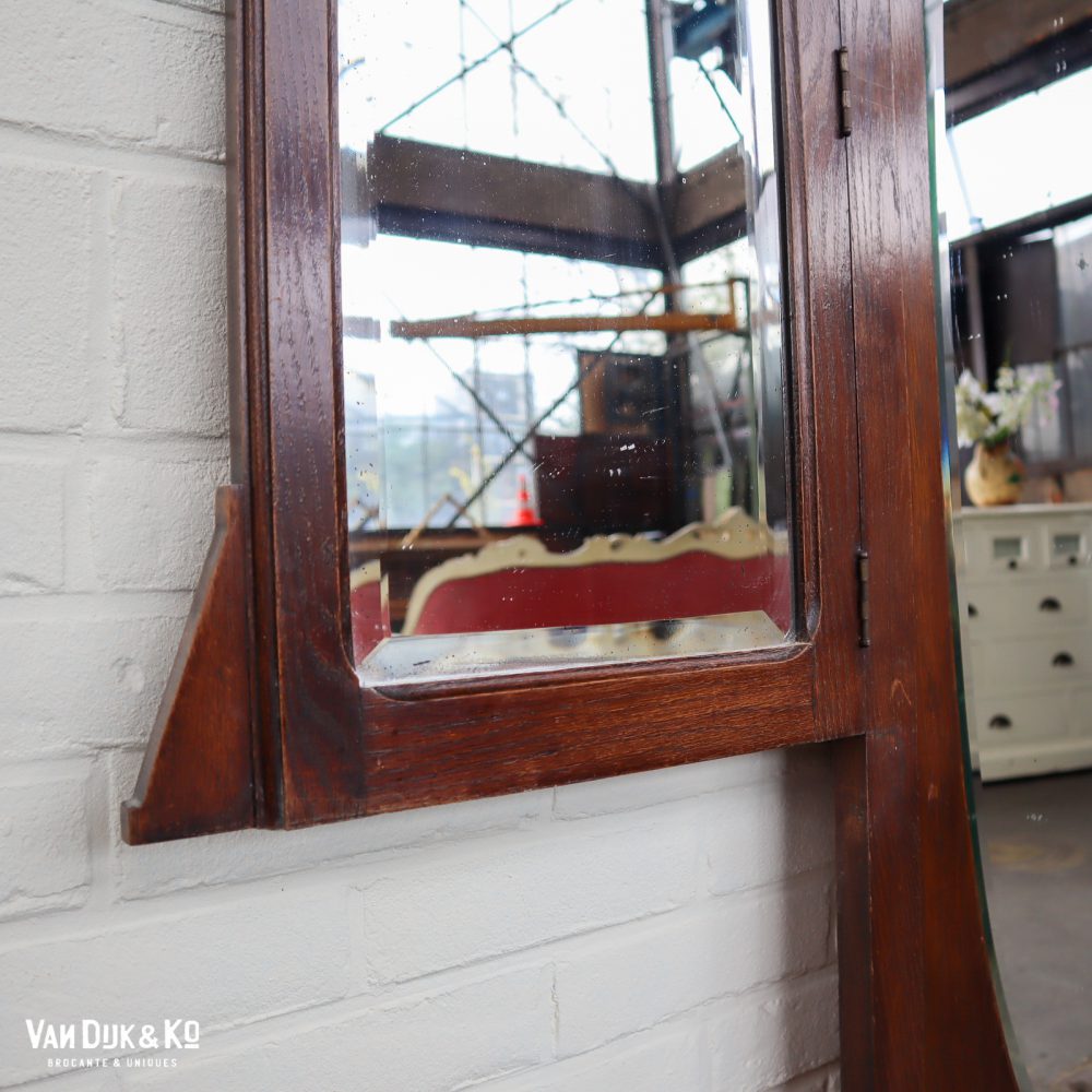 Vintage houten spiegel
