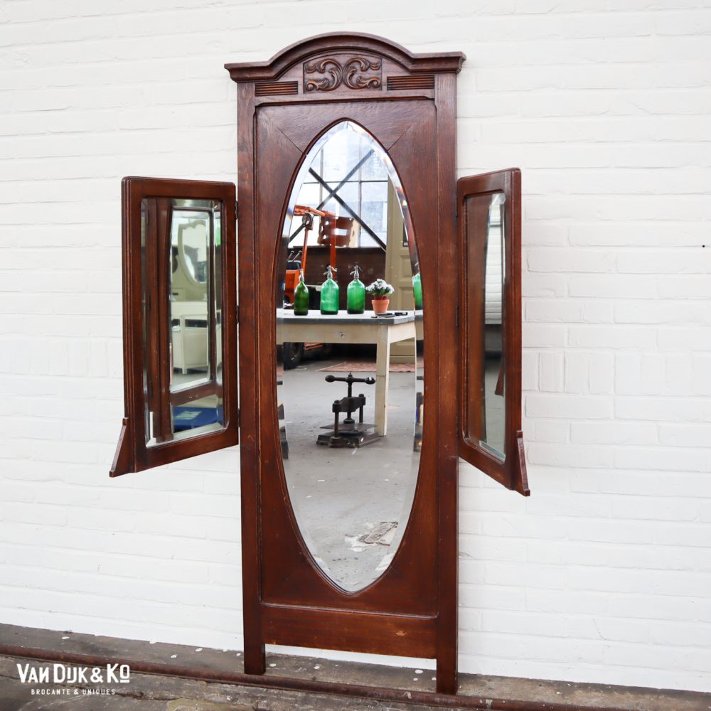 Vintage houten spiegel