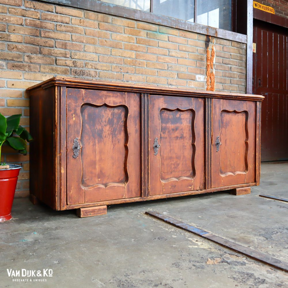 Brocante houten toog