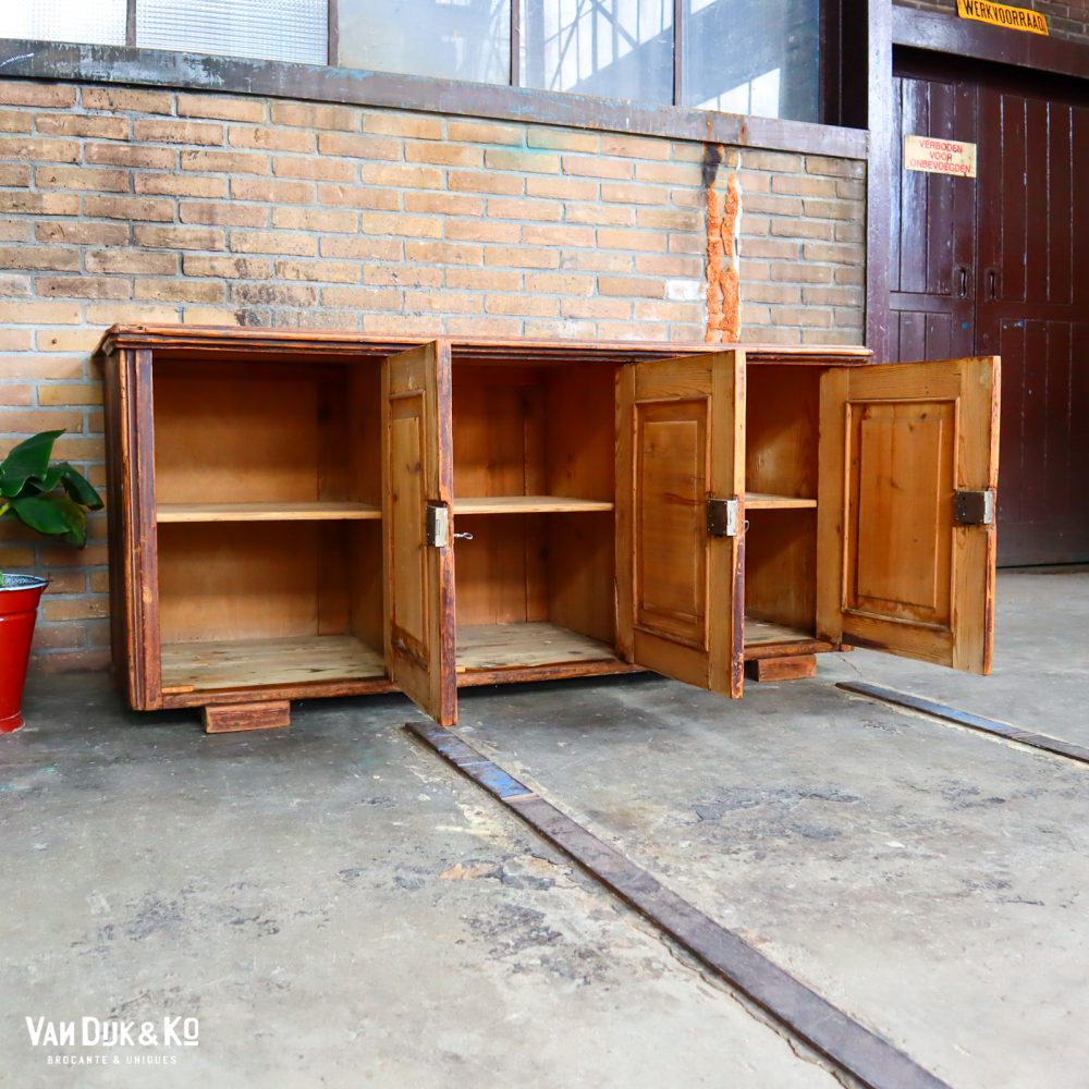 Brocante houten toog