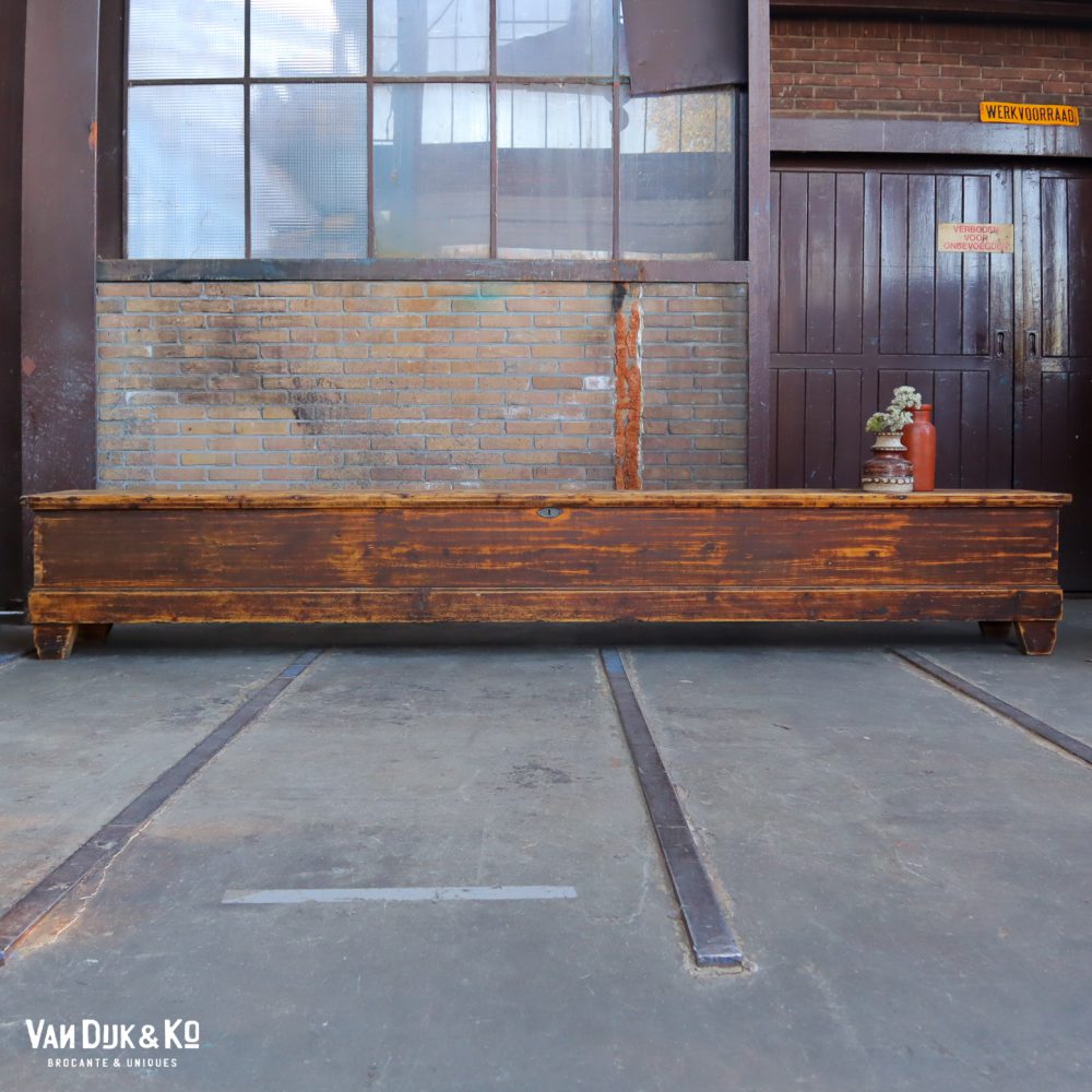 houten kistbank - Afbeelding 2