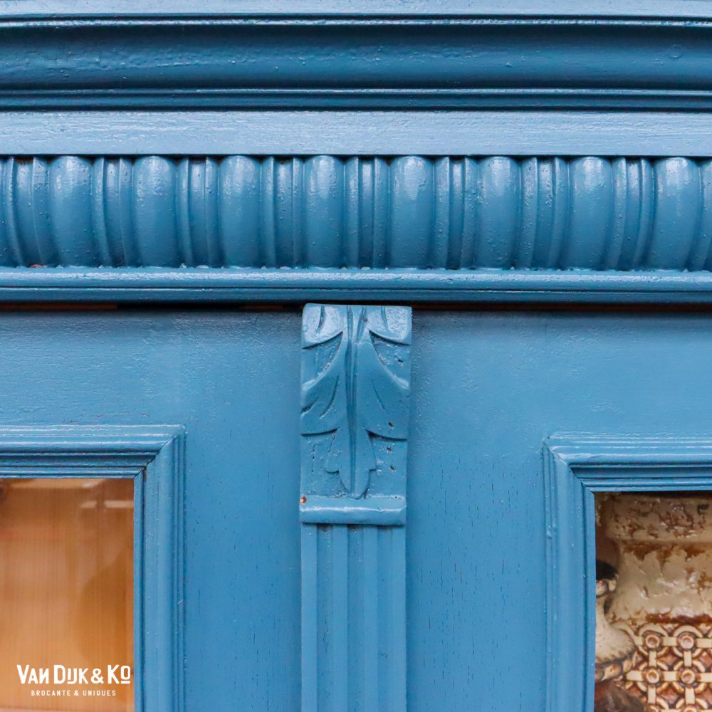 Blauwe vitrinekast - Afbeelding 6