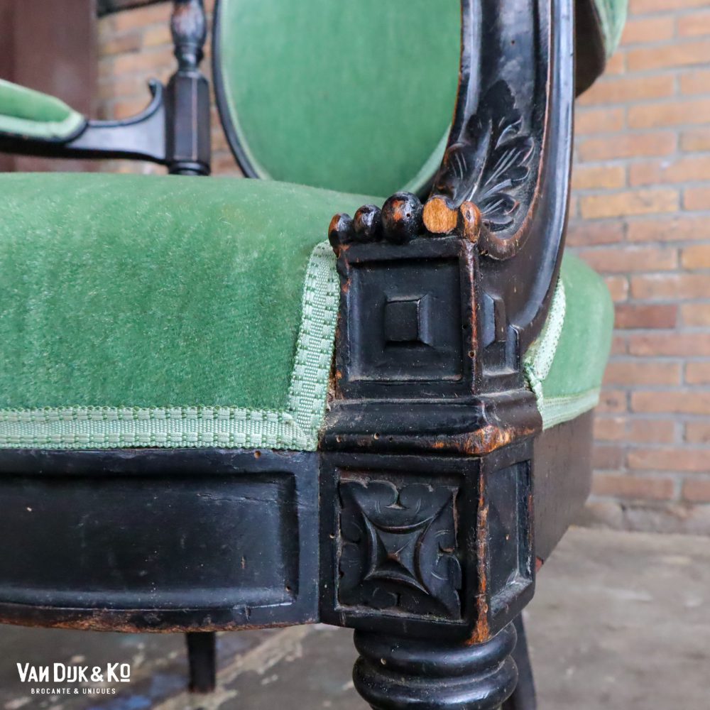 Vintage barok stoel - Afbeelding 6
