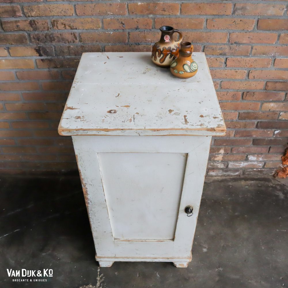 Brocante witte kastje - Afbeelding 4
