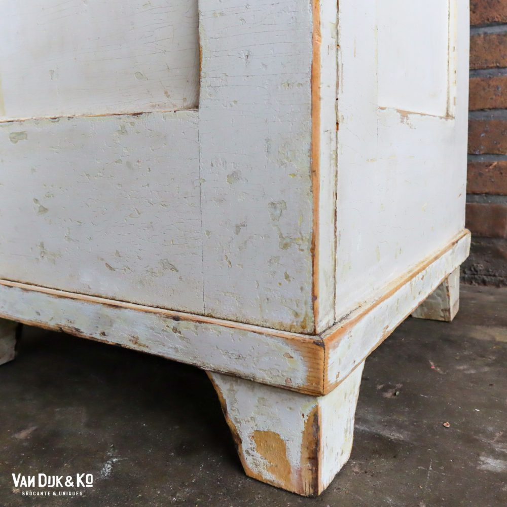 Brocante witte kastje - Afbeelding 7