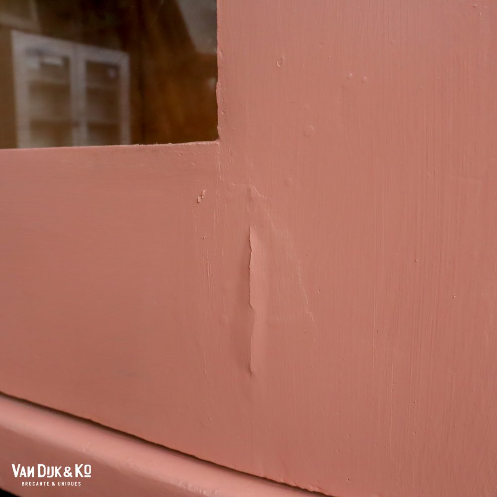 Roze eendeurs vitrinekast - Afbeelding 7