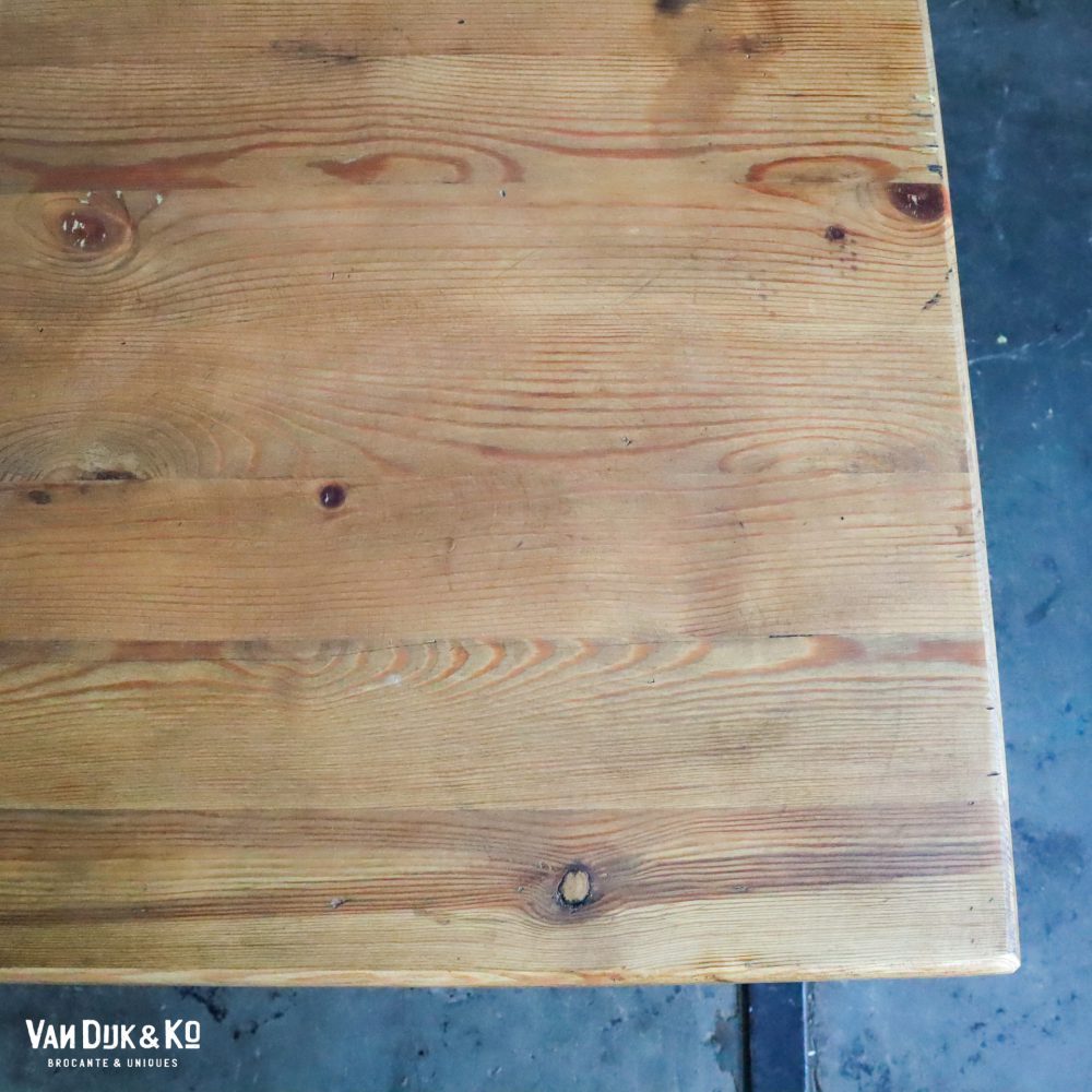 Houten kruispoot tafel - Afbeelding 4