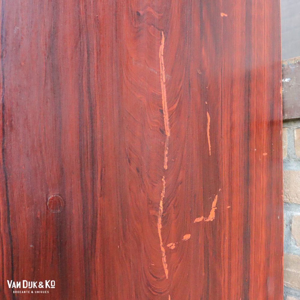 Vintage houten kledingkast - Afbeelding 11