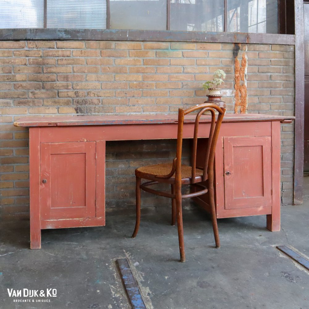 Brocante houten bureau